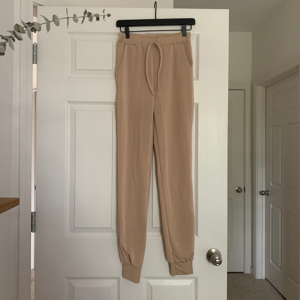 Pink/Beige Lightweight Joggers